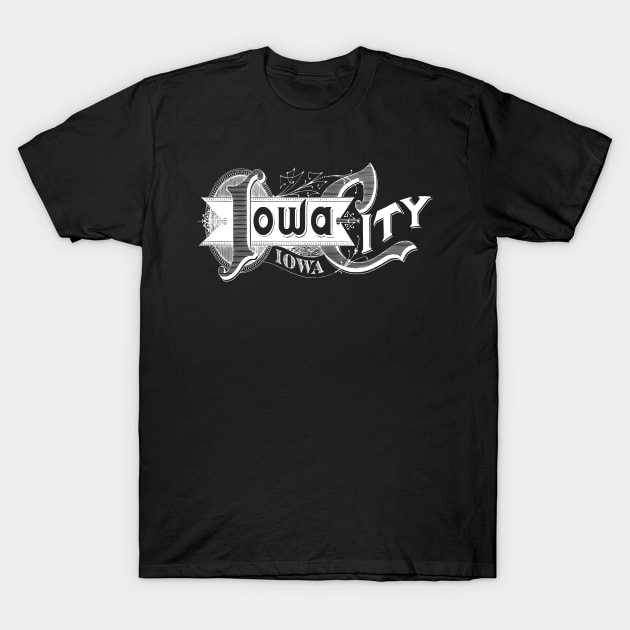 Vintage Iowa City, IA T-Shirt by DonDota